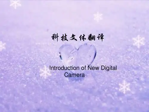 科技文体翻译