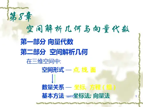空间解析几何与向量代数 ppt课件