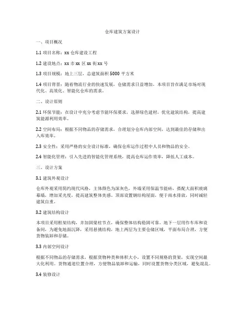 如何做仓库建筑方案设计