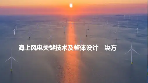海上风电关键技术及整体设计解决方案