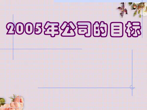公司的目标(ppt 33页)