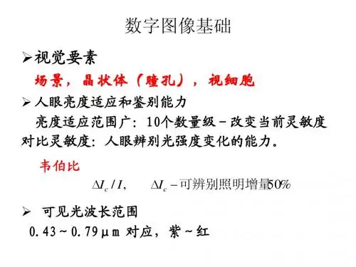 数字图像处理课程内容