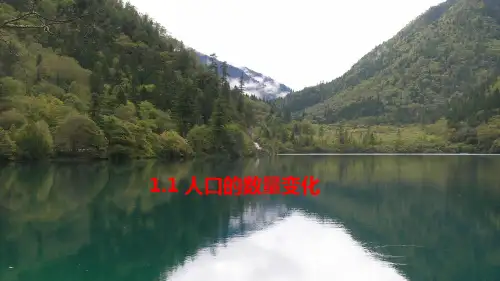课件8：1.1人口的数量变化
