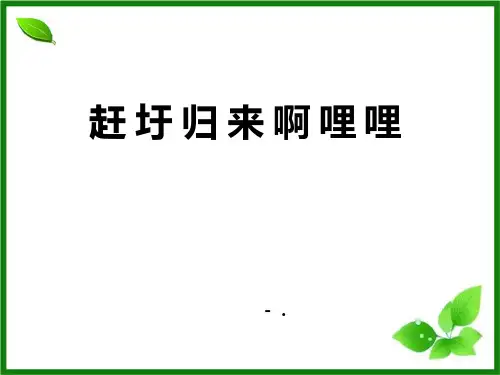 《赶圩归来啊哩哩》PPT教学课件