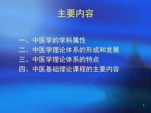 中医学绪论课堂PPT