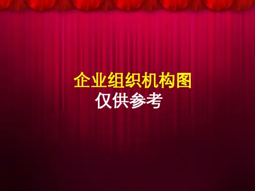 公司组织架构图模板(可编辑)15个