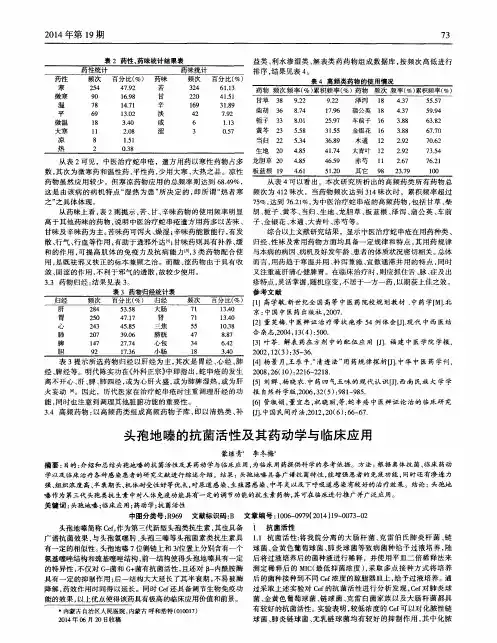 头孢地嗪的抗菌活性及其药动学与临床应用