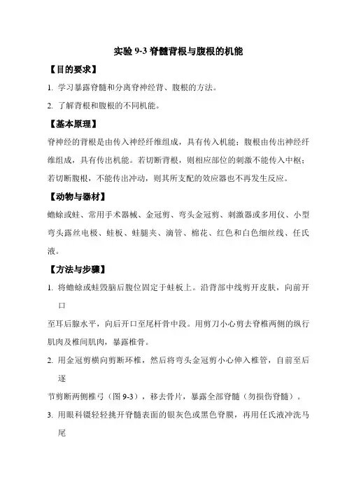 神经生物学实验指导