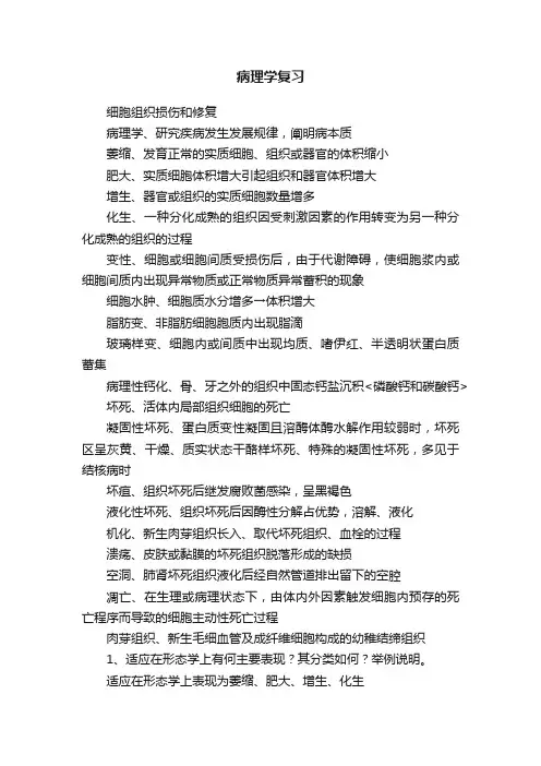 病理学复习