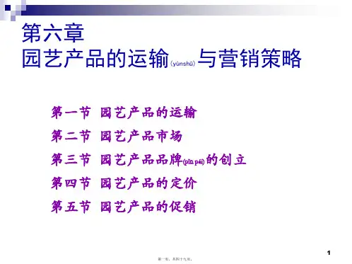 6-5 园艺产品的促销