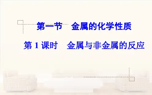 人教版高中化学必修一3.1《金属的化学性质(第一课时)金属与非金属的反应》课堂同步课件优秀课件PPT