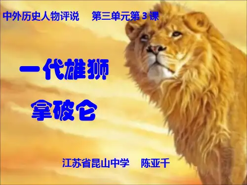 [PPT]-一代雄狮拿破仑