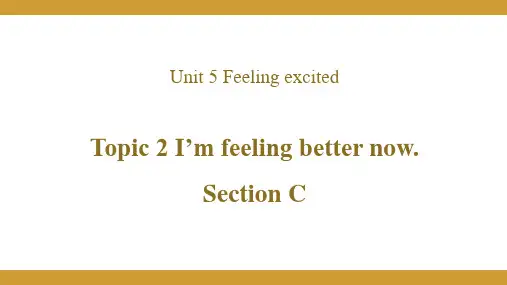 仁爱版八年级英语下册课件 Unit 5 Topic 2 Section C
