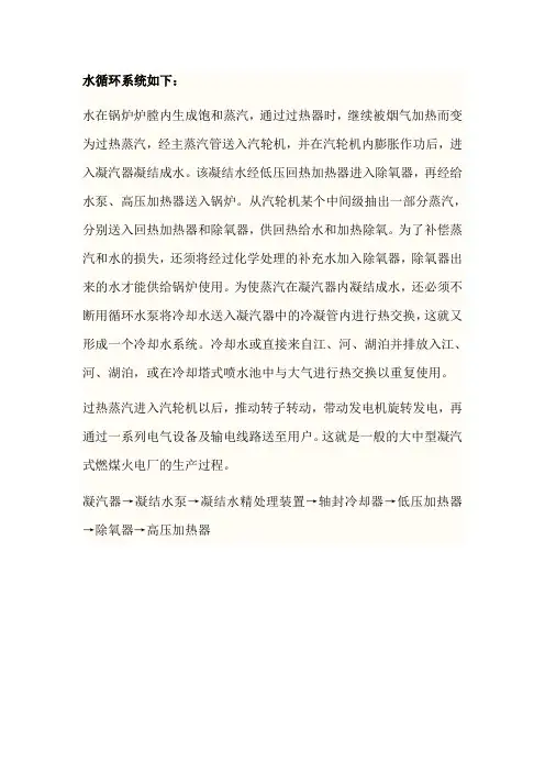 电厂水循环