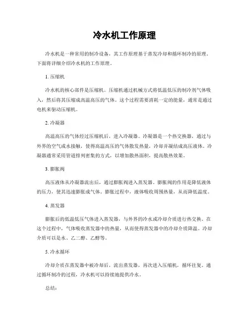 冷水机工作原理