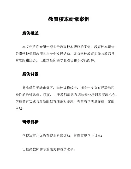 教育校本研修案例