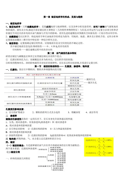 储层地质学复习资料
