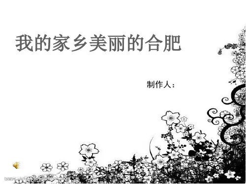 我的家乡合肥ppt课件