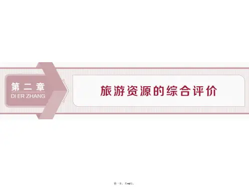中图版地理选修三新素养同步课件第二章第一节旅游景观的观赏
