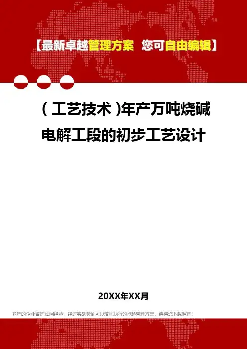 [工艺技术]年产万吨烧碱电解工段的初步工艺设计