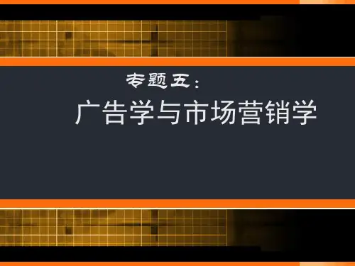 广告学与市场营销学精品PPT课件