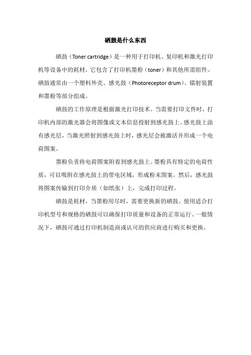 硒鼓是什么东西