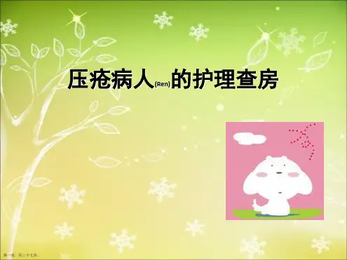 压疮病人的护理及病例汇报ppt