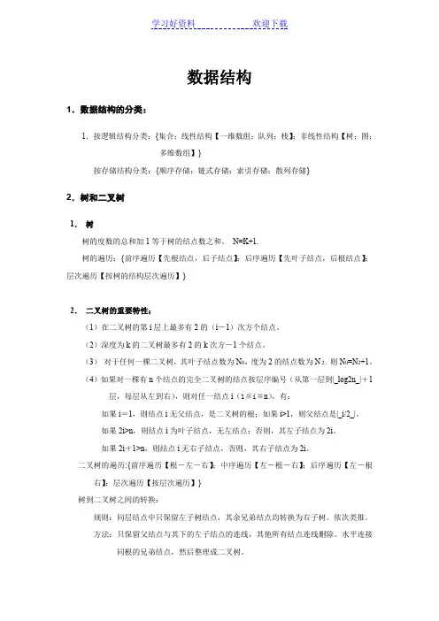 数据结构学习笔记