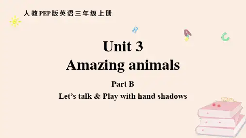 《Amazing animals》PartB PPT课件(第1课时)