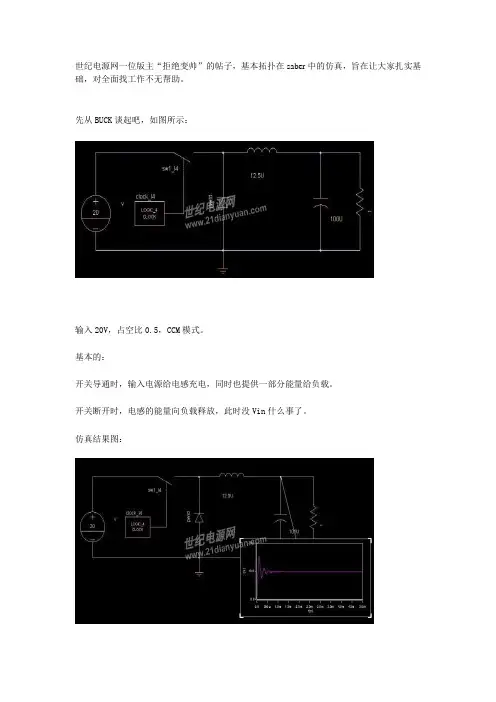 各种拓扑在SABER中的仿真资料