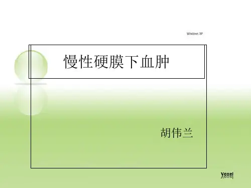 慢性硬膜下血肿PPTppt课件