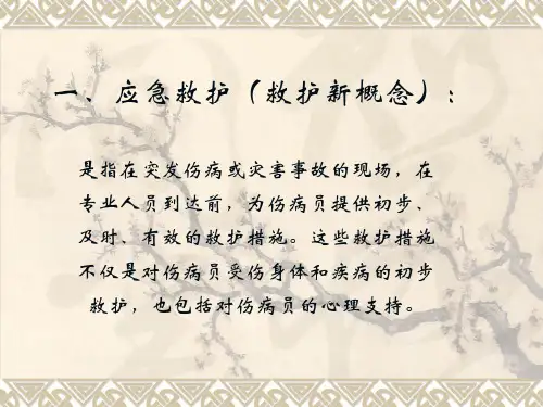 红十字救护的重点内容