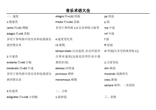 (完整word版)音乐术语大全,推荐文档