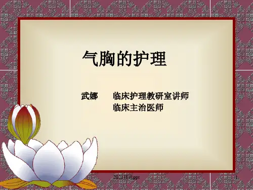 气胸病人的护理ppt课件