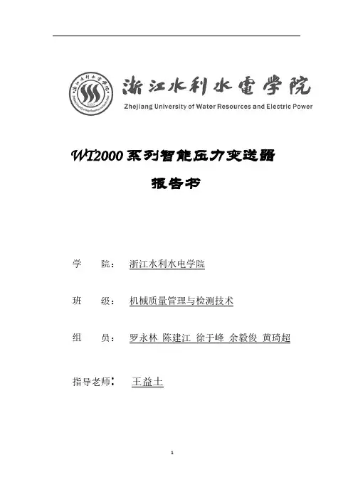 【VIP专享】智能压力｜差压变送器使用说明书