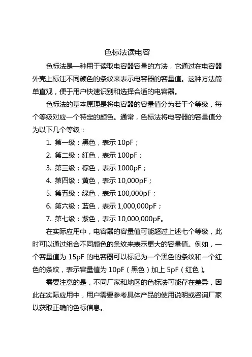 色标法读电容
