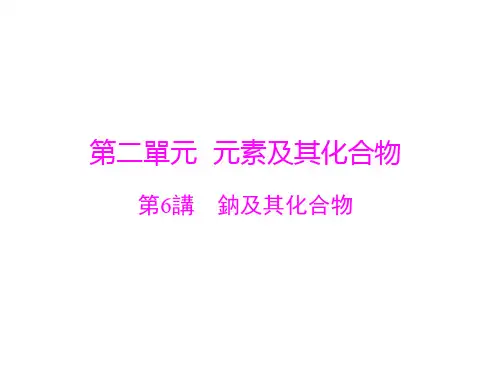 人教版高中化学复习课件-钠及其化合物(共45张PPT)