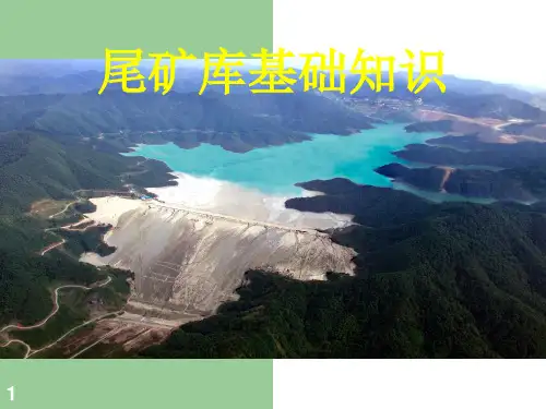 尾矿库基础知识PPT精选文档