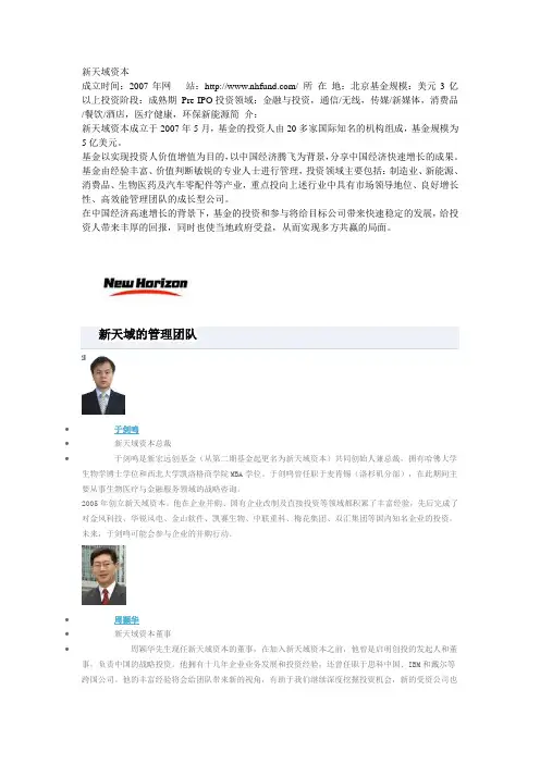 新天域资本