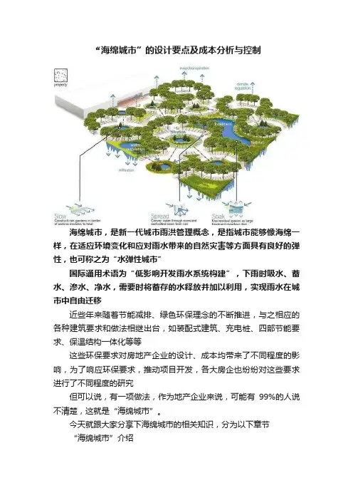 ?“海绵城市”的设计要点及成本分析与控制
