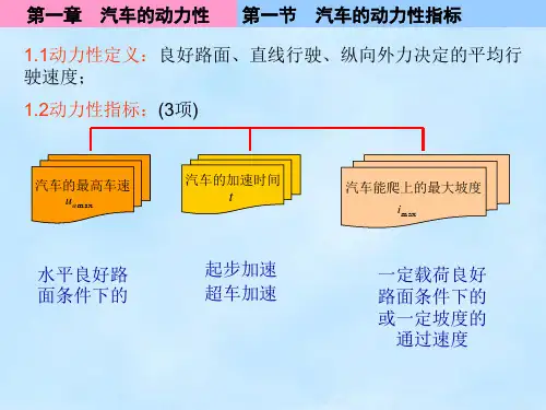 汽车理论(第一章)