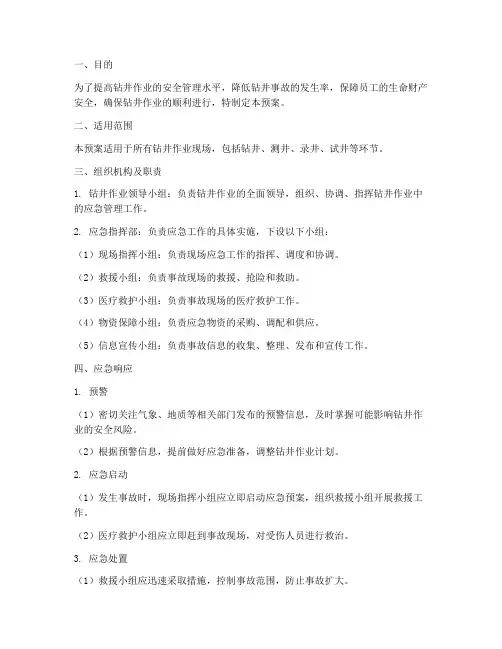 钻井_应急预案