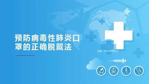 口罩佩戴方法PPT课件