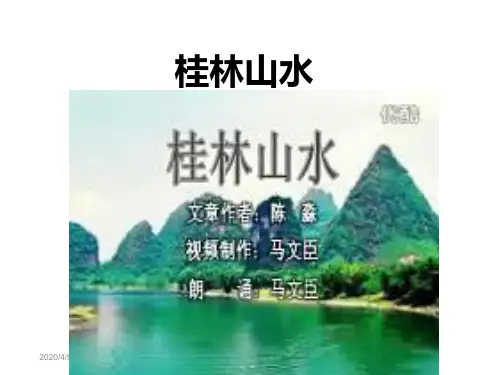 小学语文四年级下册桂林山水-课件-