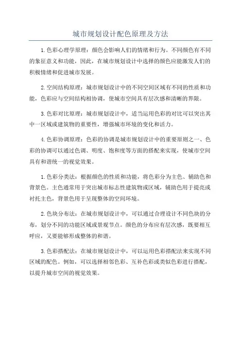 城市规划设计配色原理及方法