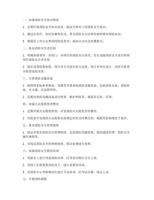 消防安全管理制度_十项