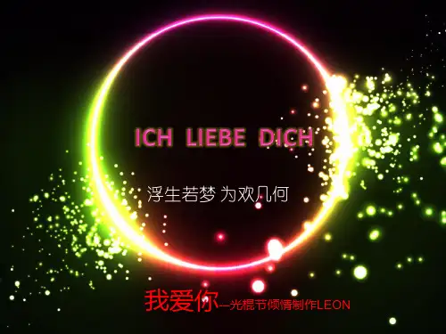 ICH  LIEBE  DICH