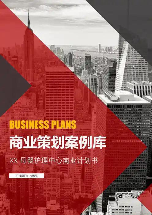 母婴护理中心商业计划书