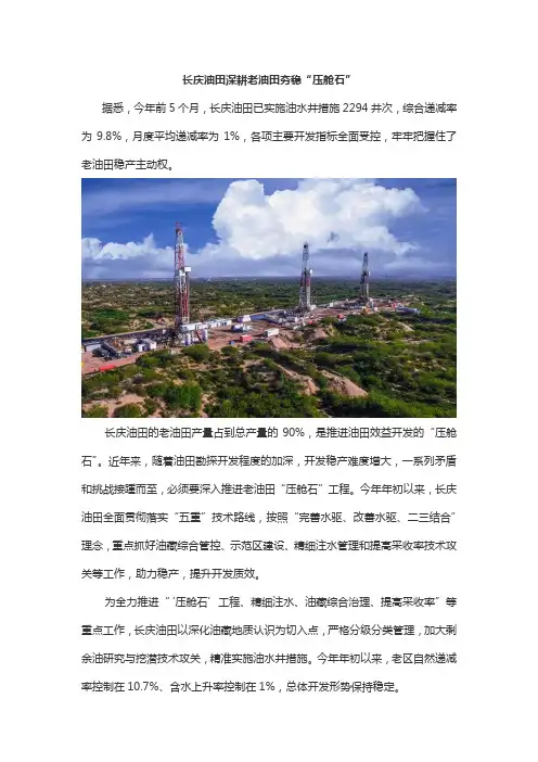 30在线原油含水分析仪：助力长庆油田深耕老油田夯稳“压舱石”