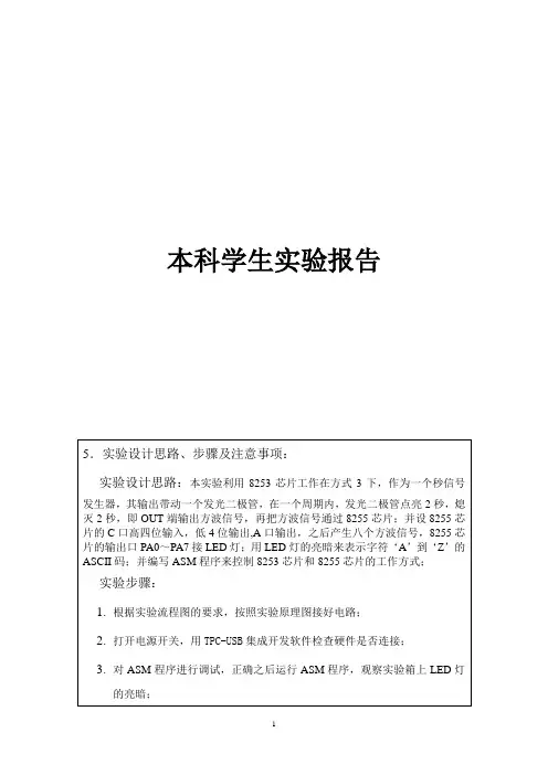 8253计数器实验